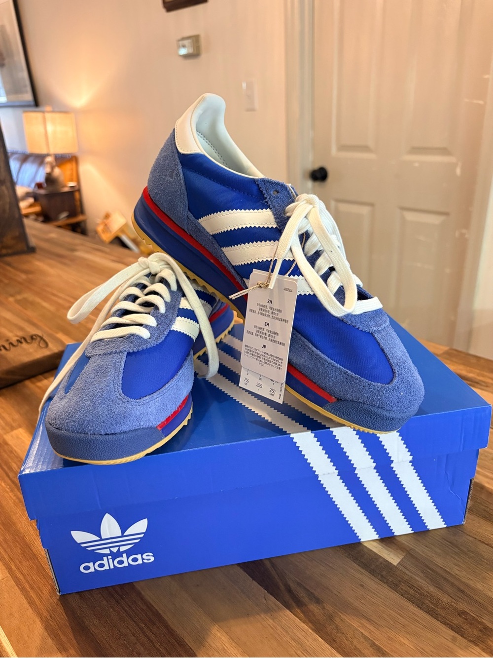 Adidas SL 72 RS Blue White Sneakers Vintage Style Men’s 7.5 / Women’s 8.5 -9